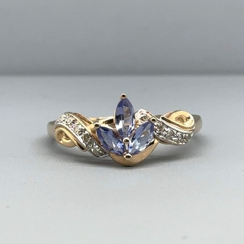 9ct yellow gold - 9ct, purple