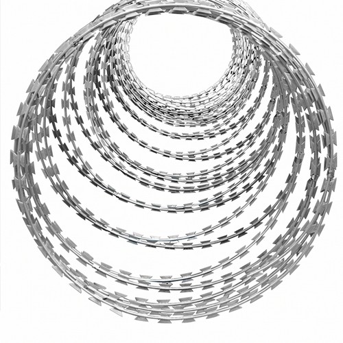 20m razor security wire coiled - security,