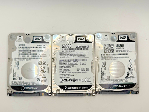 Black 500gb sata laptop - black,