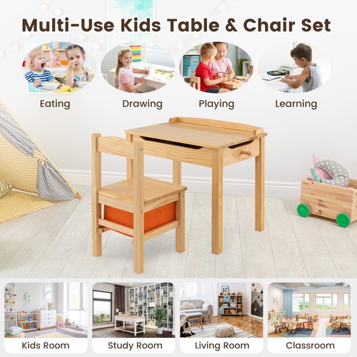 2pcs kids table chair set - kids,