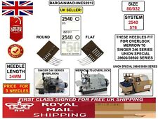UNION SPECIAL OVER LOCK SYS:2540 576 S=32/80 INDST SEWING MACHINE CURVED NEEDLE 