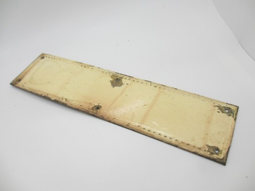 Edwardian brass finger plate - finger,