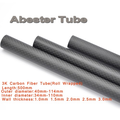 Carbon fiber tube 114mm - carbon,