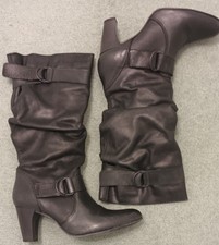 NEXT black leather boots