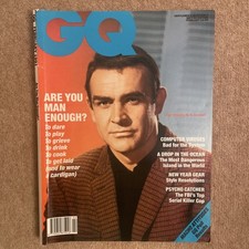 1991 February GQ MAGAZINE - SEAN CONNERY COVER - British