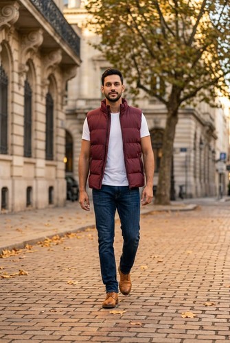 Mens padded quilted - mens,