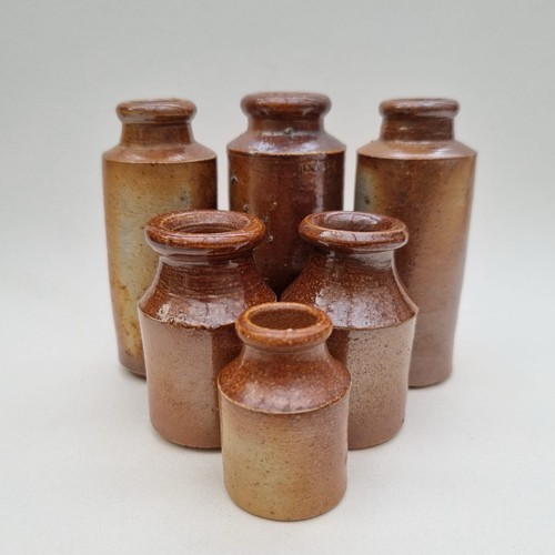 Antique stoneware ink bottles - antique,