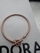 pandora rose gold bracelet 19cm