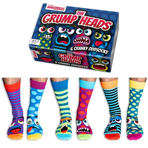 United oddsocks grump - heads, 6