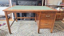 Vintage Solid Oak Desk with