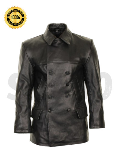 Ww2 style black leather - style,