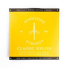 Augustine Classic/Gold Classical Guitar Strings, Regular Trebles / Low Tension