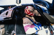 John Nielsen Silk Cut Jaguar Jaguar XJR 9 LM TWR Jaguar V12 sits i- Old Photo