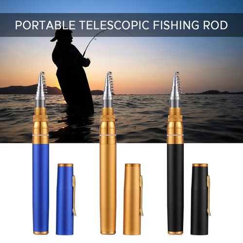 Blue pen fishing rod reel - blue,
