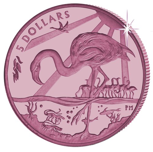 2015 pink flamingo titanium - titanium, $5