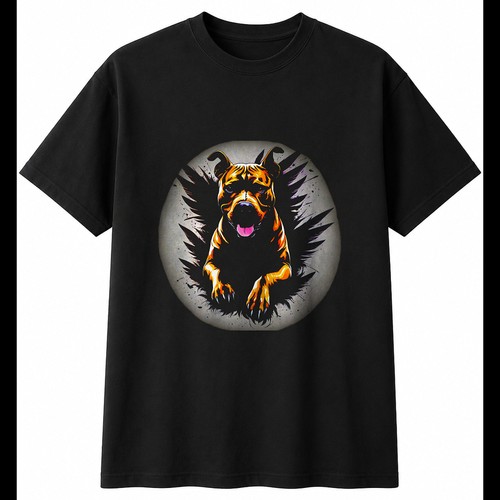 Pitbull with feathers - pitbull, mens