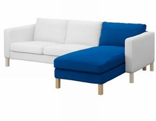 Ikea Karlstad Chaise Longue Add-on Cover - Korndal Medium Blue 201.838.38