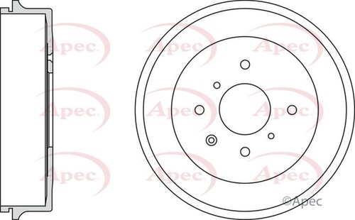 Apec brake drum single rear - apec,