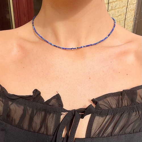 Lapis lazuli choker - choker, necklace