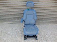 Citroen Berlingo Passenger seat front Blue grey cloth 08-16 MK2 Partner headrest