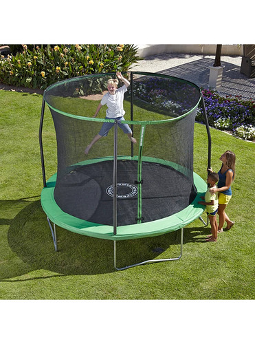 8ft trampoline with safety - with,