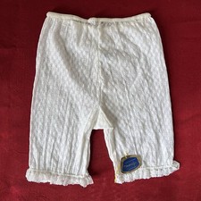 Vintage 1960s Marija White Nylon Lacy Panties Knickers Bloomers Size M