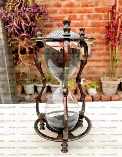 Sand timer hourglass brass - sand,