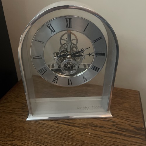 London clock company - clock, silver