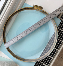 Clock makers Fusee bracket Clock caste  brass bezel around 10"  1/2 inch across