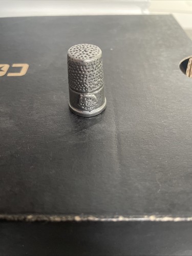 Vintage pewter thimble tudor - vintage,