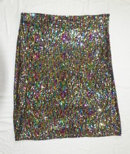 M&Co Black Multi Sequin Skirt UK 18