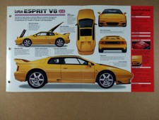 1997 Lotus Esprit V8 specs photos 1998 info sheet