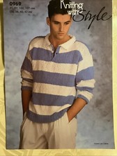 Style knitting pattern 0969. Boucle DK sweater 36-42" Original