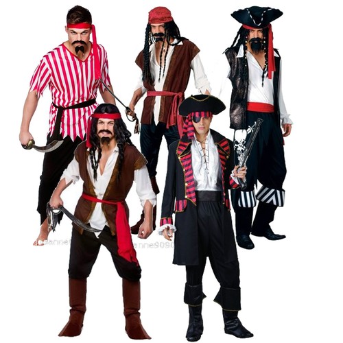 Pirate mens fancy dress - mens,