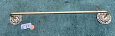 1x Towel rail  Vintage old antique French C1900 Brass Adjustable 547-625mm  E11