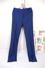 Paul Smith Slim Fit Royal Blue Wool Mohair Suit Pants trousers 38R 32in/38in des