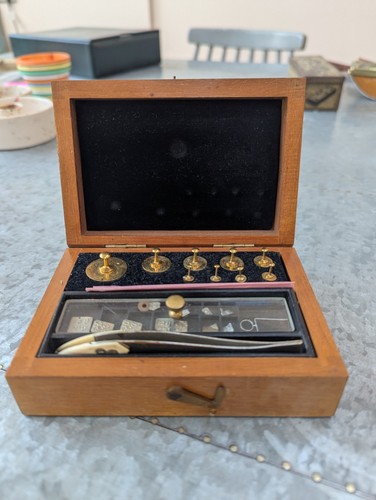 Vintage analytical weight set - vintage,
