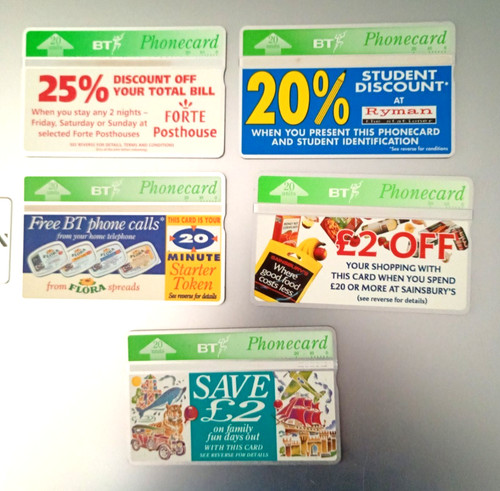 Telephone card various - x, bt