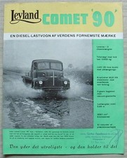 LEYLAND COMET 90 DIESEL TRUCKS Commercial Sales Brochure c1953 DANISH TEXT
