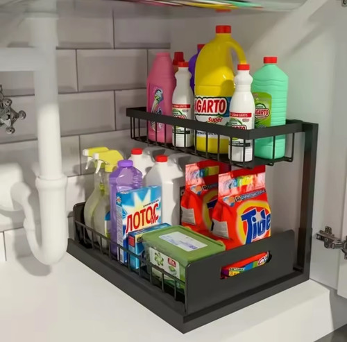 Kitchen double layer sliding - double-layer,