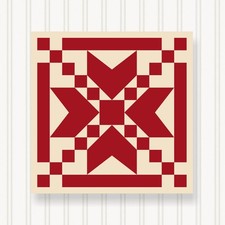 Barn Quilt Square, 8 Sizes, Outdoor & Indoor Wall Art, Home Decor, BQ006-01