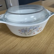 Corning Ware Blue Iris Vinted Pyrex Dish 7.5”casserole