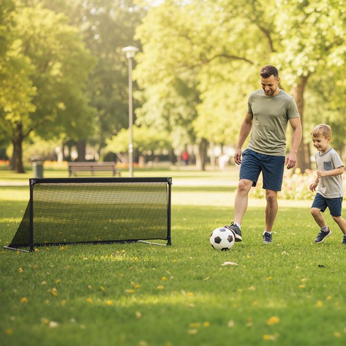 Soccer goal foldable pop - goal, pop-up