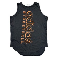 Vintage Adidas Vest T-Shirt Sleeveless Summer Black Womens Small