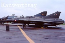 Orig Aircraft slide  AT-153  Saab TF-35 Draken RDAF Danish Mildenhall 1979 #2189