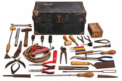 Vintage tool chest - chest, hand