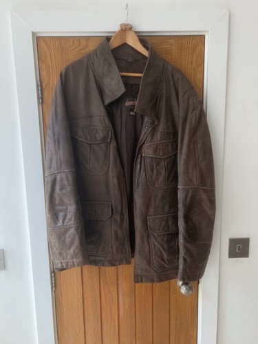 Leather jacket men - -, men’s
