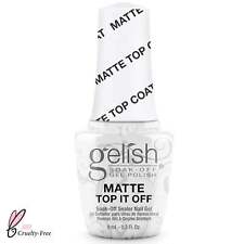 Gelish Matte Top It Off - Cruelty-Free Soak Off Gel Polish Topcoat 9ml (1244008)