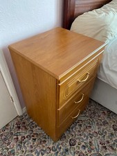 Pair Very Clean Alstons 3 drawer bedside cabinet CABINETS SNPC SANDRINGHAM 