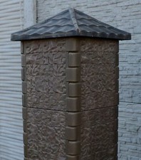 Concrete mold pier - caps, fence